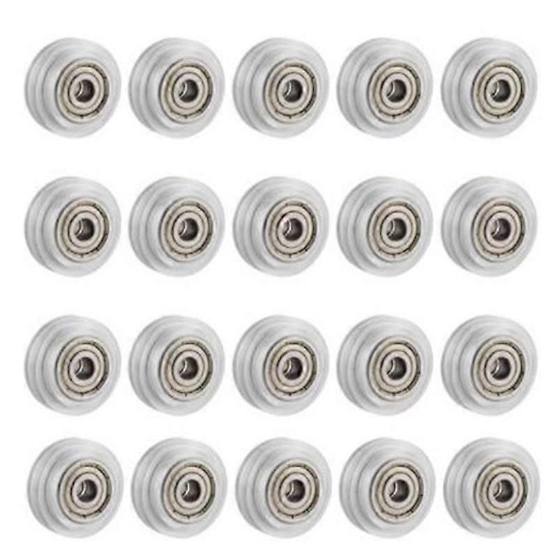 20Pcs 3D Printer Clear Polycarbonate Wheel Plastic Pulley Linear Bearing for -10 S5 3 Pro Printer