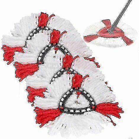 Set of 4 replacement heads for 2 in 1 mop - Quan
