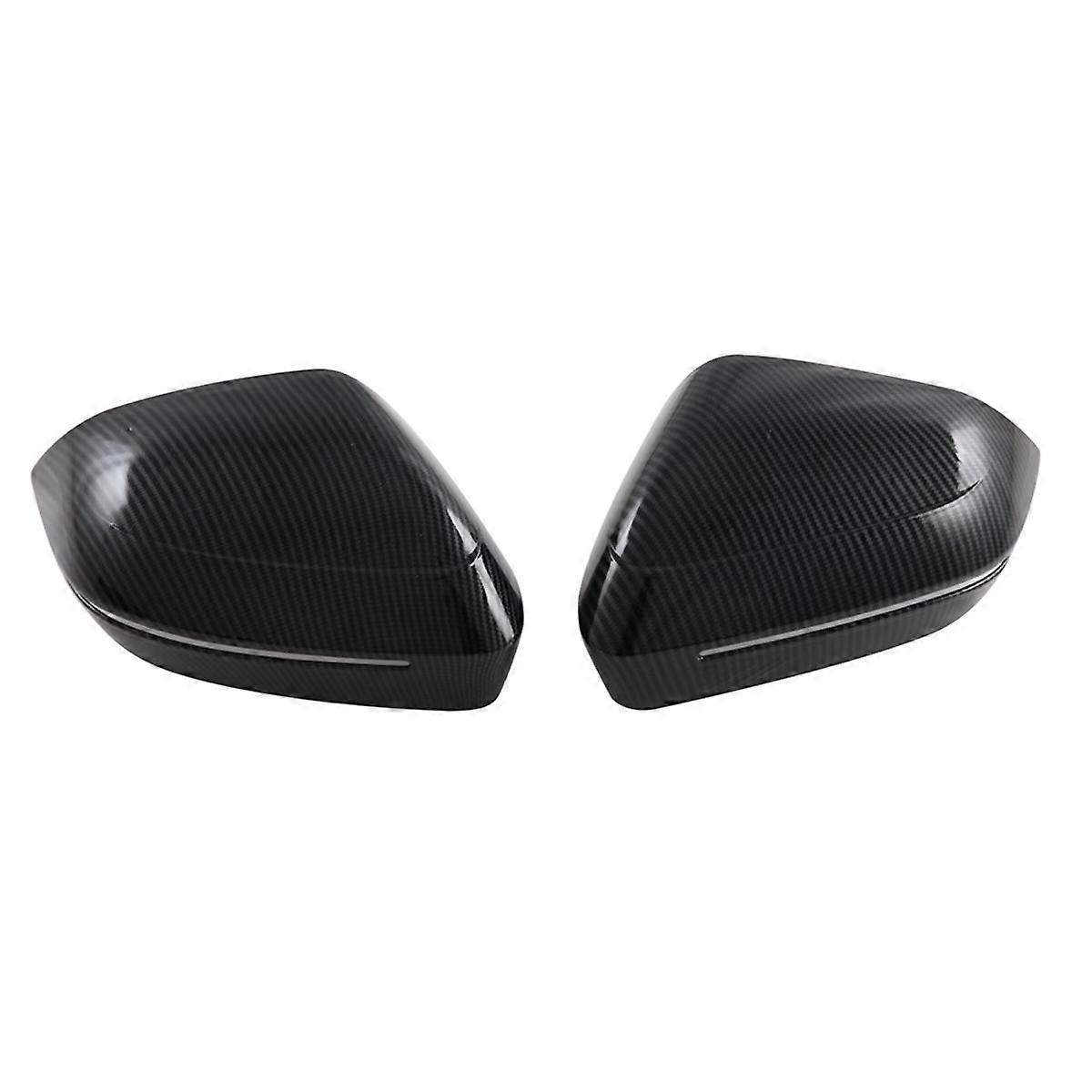 For 5 Series G60 2024 Rear View Mirror Cover Trim Decoration Exterior Accessories ABS Carbon Fiber Pattern