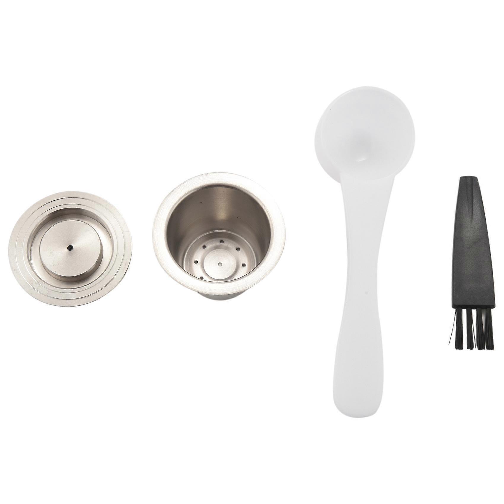 Espresso Refillable Capsules Reusable for Pod Espresso Coffee Pod Stainless Steel Capsules Compatib