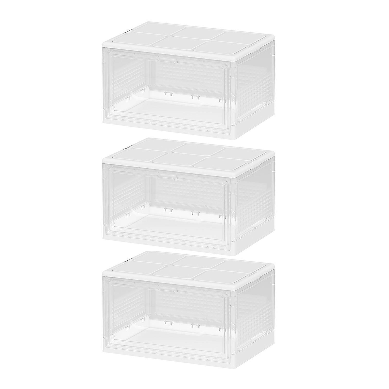Clear Plastic Shoe Organizer Dustproof Flip Type Shoes Container for Shoe Storage Management