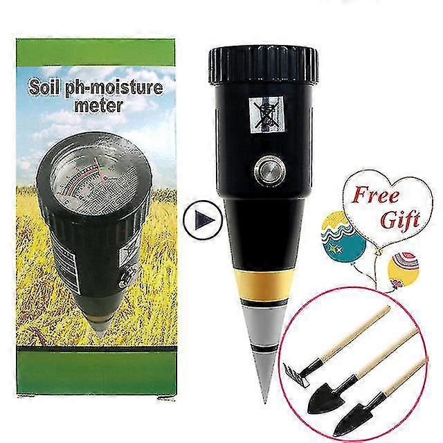 New Ph Amp; Moisture Meter Soil Acidity Meter Soil Temperature Humidity Sensor Electric Conductivity Soil Moisture Tester 3~8 Ph