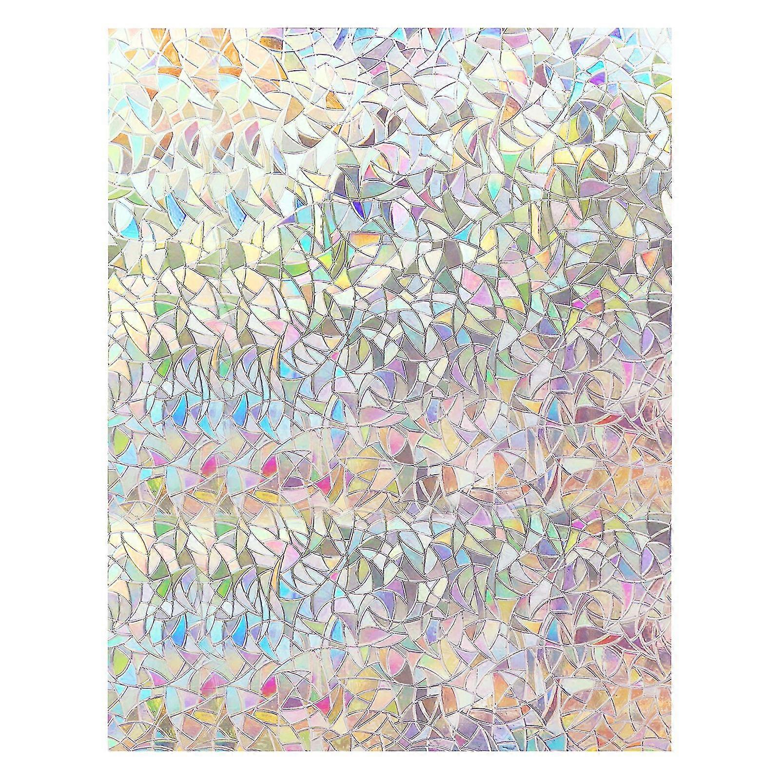 3d 무지개 창 필름 스티커, 무지개 Suncatcher 창 필름, 유리 도어 열 제어 안티 Uv 용 장식 창 비닐