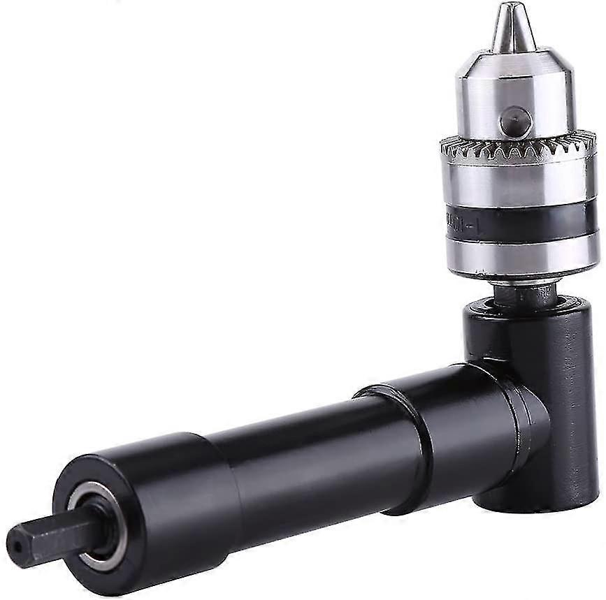 Self-tightening Right Angle Chuck Adapter For 8mm Electric Drill