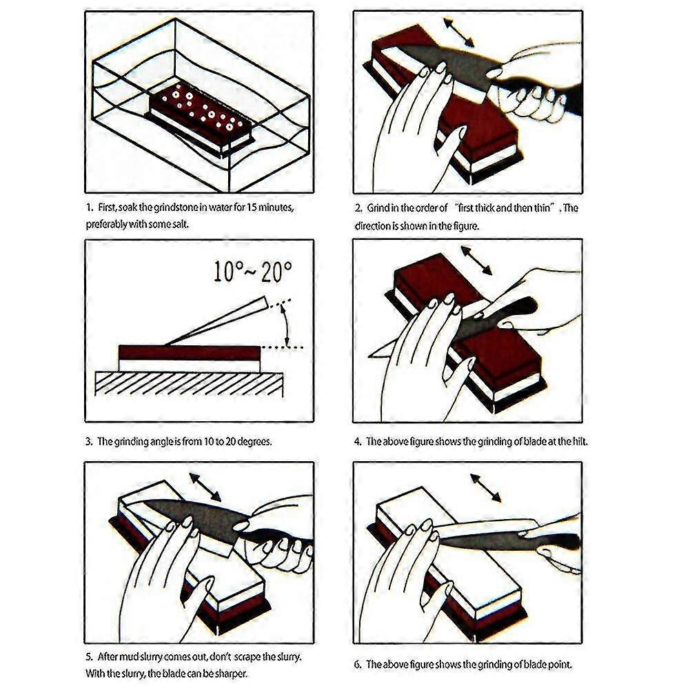 400-8000 Grit Double Sided Knife Sharpener Stone Blade Sharpening Polishing Tool