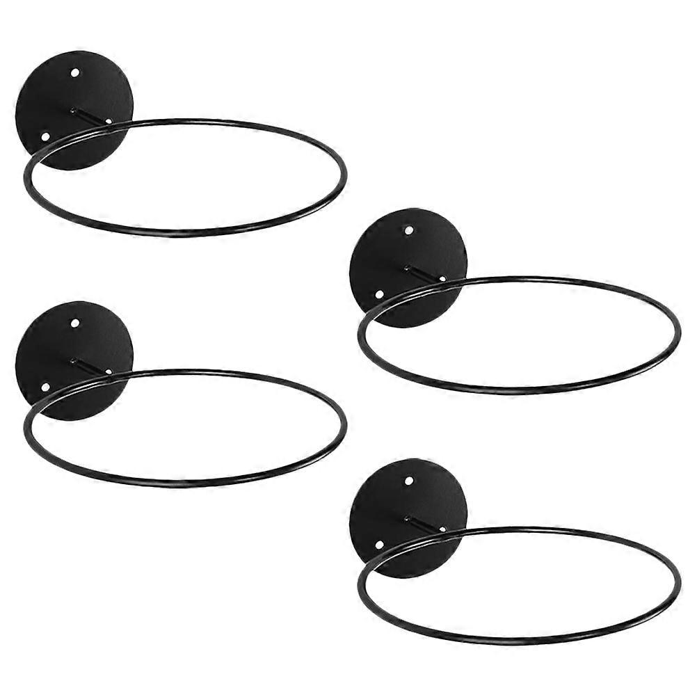 4Pcs Wall-mounted Basketball Display Shelf Metal Soccer Stand Multi-purpose Balls Holder Balls Shelf