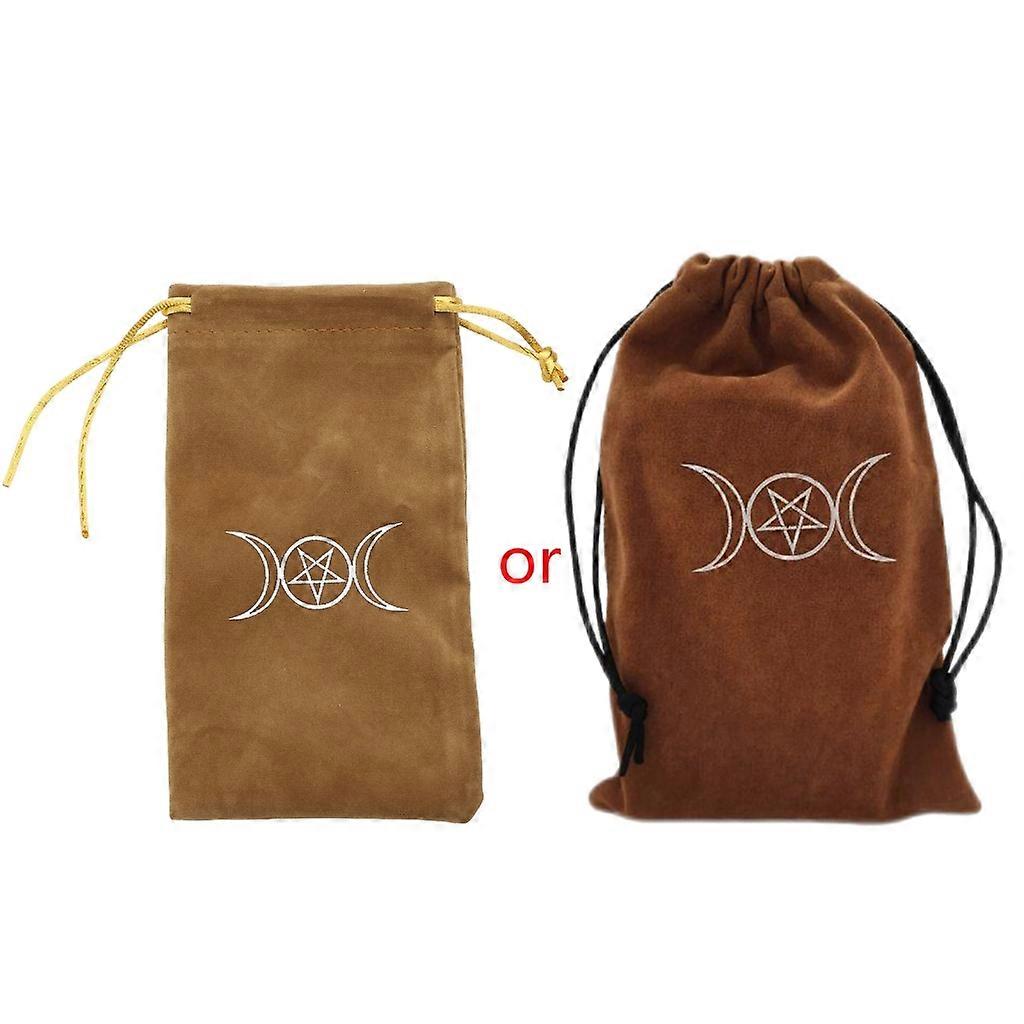 Flannel Velvet Drawstring Bag Board Game Divination Cards Tarot Storage Pouch