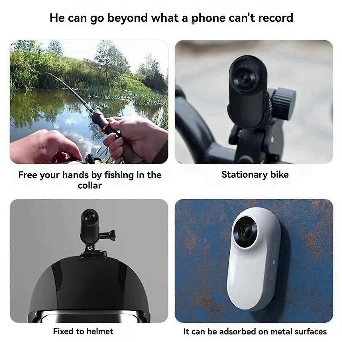 Pet Collar Camera for Pet Camera and Monitor with Wide Angle Lens, Mini Portable Stabilized Sports