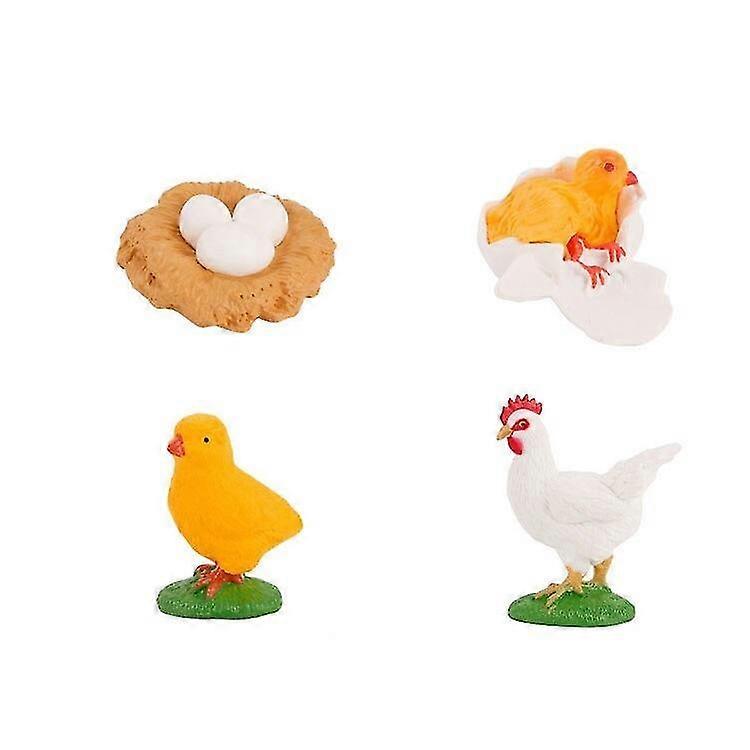 Cock Animals Miniature Figurines Model, Creatures Toy Figurines Set