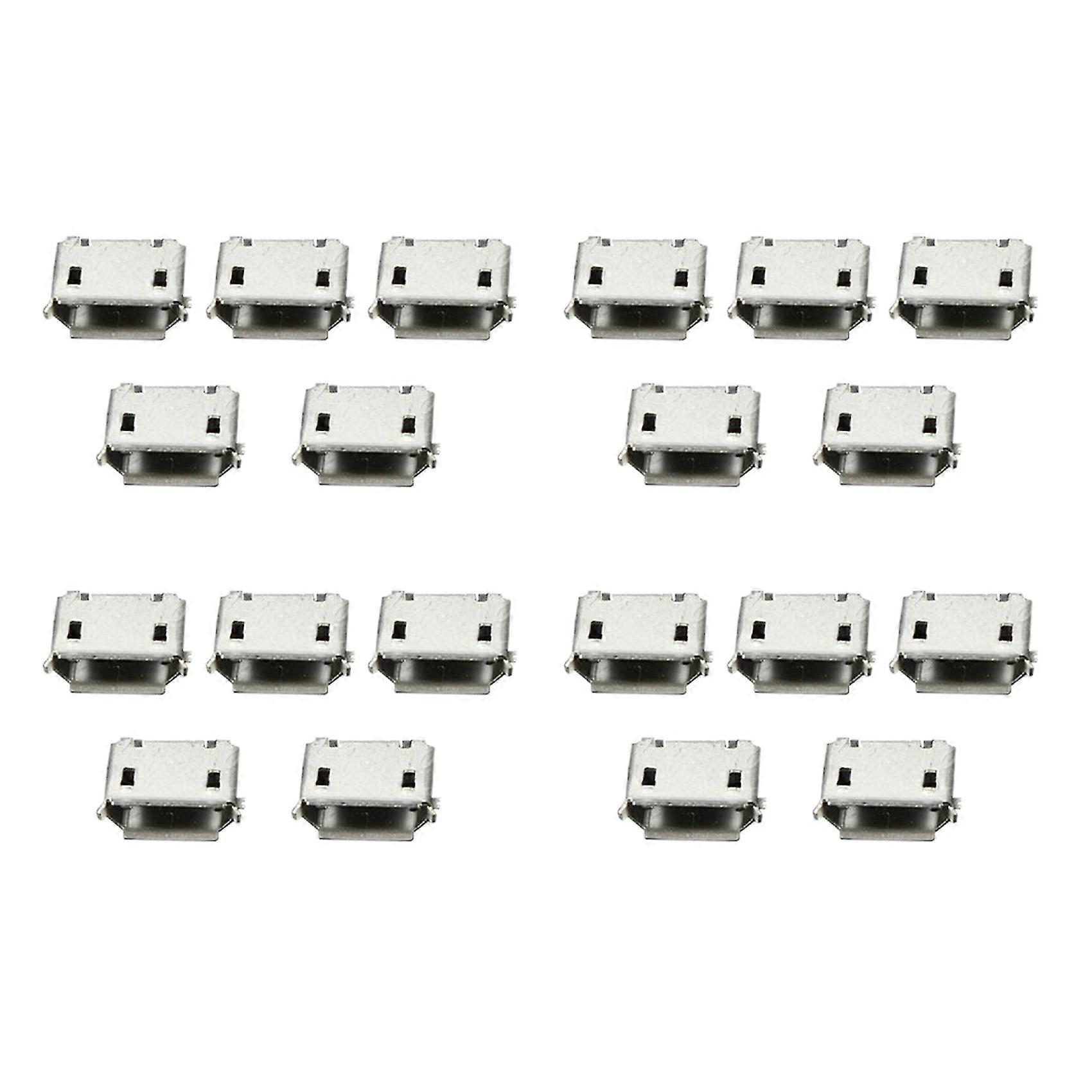 200pcs -usb Type B Female 5pin Socket Jack Connector Port Pcb Board