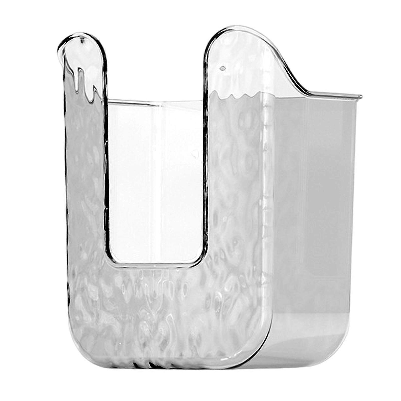 Kitchen Wipes Storage Box Transparent Wall-mounted Punch-free Bathroom Tissue Holder Wipes Dispenser Paper Storage Case Organizer