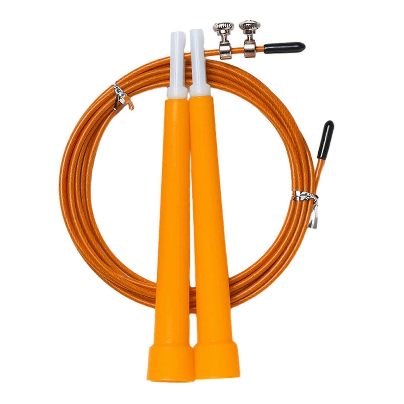 1 Set Steel Wire Jump Rope with Ergonomic Handle Weighted Adjustable Fitness Rope Skipping Workout Equipment for Kids Adults Kaesi