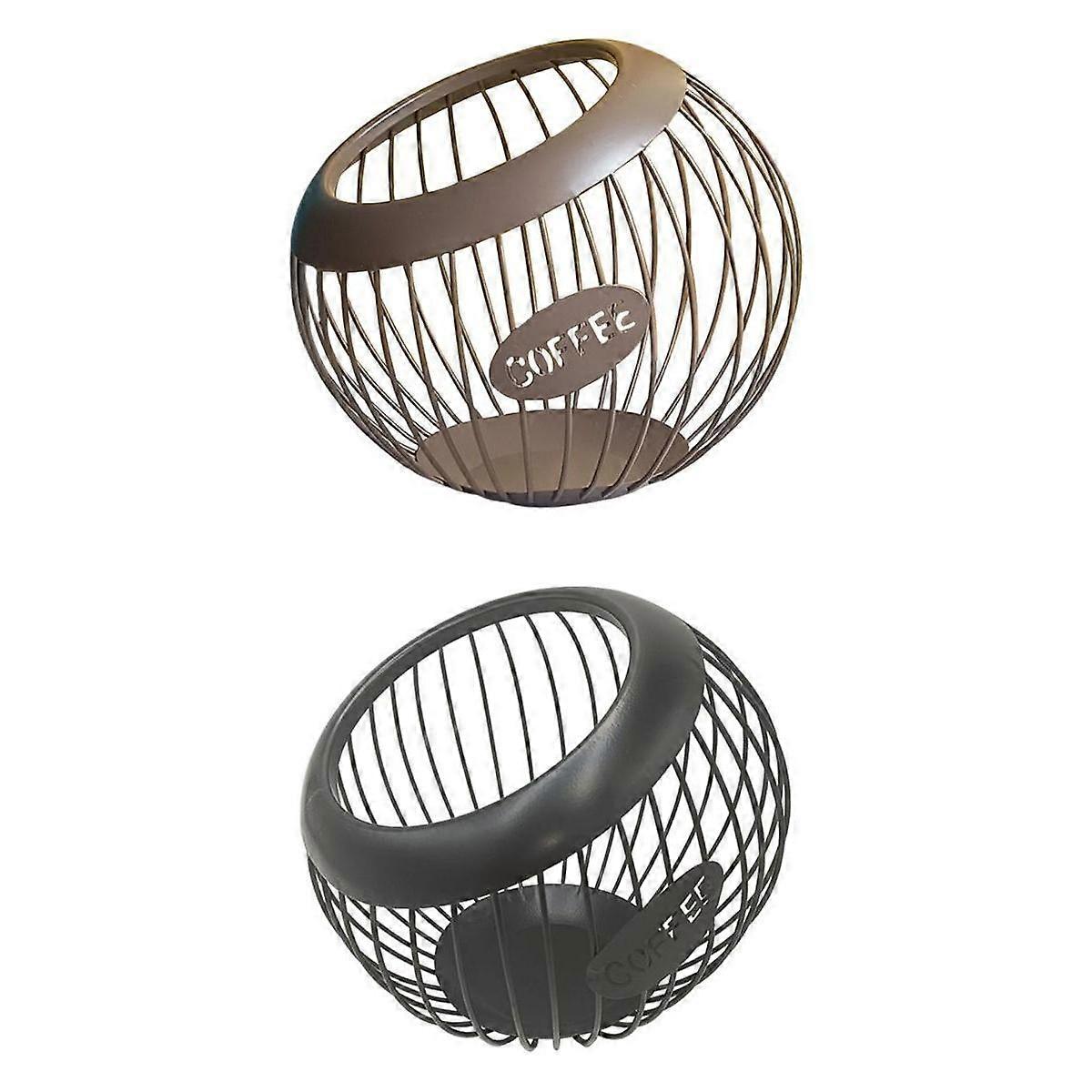 2 Pieces Coffee Pod Holder for 40 Pod Baskets Container Kitchen Coffee