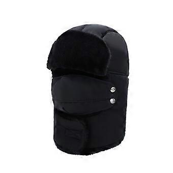 Unisex vinterlue med øreklaffer, pelslue, fuskepelshatt, holder deg varm mens du går på ski, skøyter