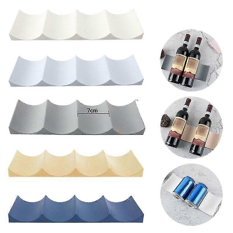 2PC,Fridge Organiser Wine Beer Stacking Bottle Rack Kitchen Space Saving Can Holder