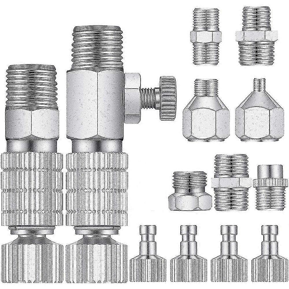 15pcs Adapter Set Quick Release Coupling Disconnect Adapter Kit Fitting Connector Set Female Connec-dt