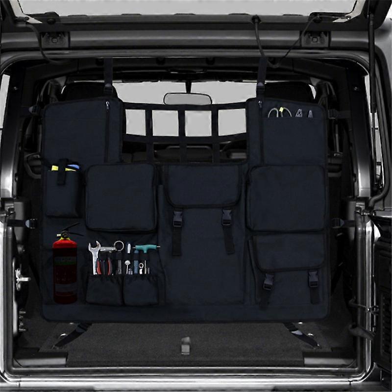 evago Dog Car Net Barrier with Adjustable Rope and Storage Bag, Universal for Cars and Suvs, Easy Install, Designed to Prevent Pets and Children from
