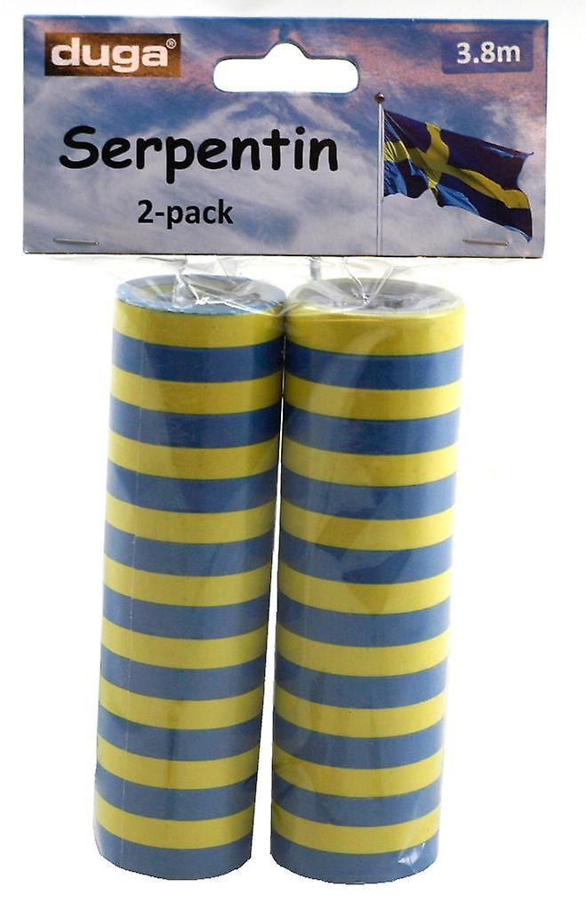 Serpentin Blå/Gul 2-pack