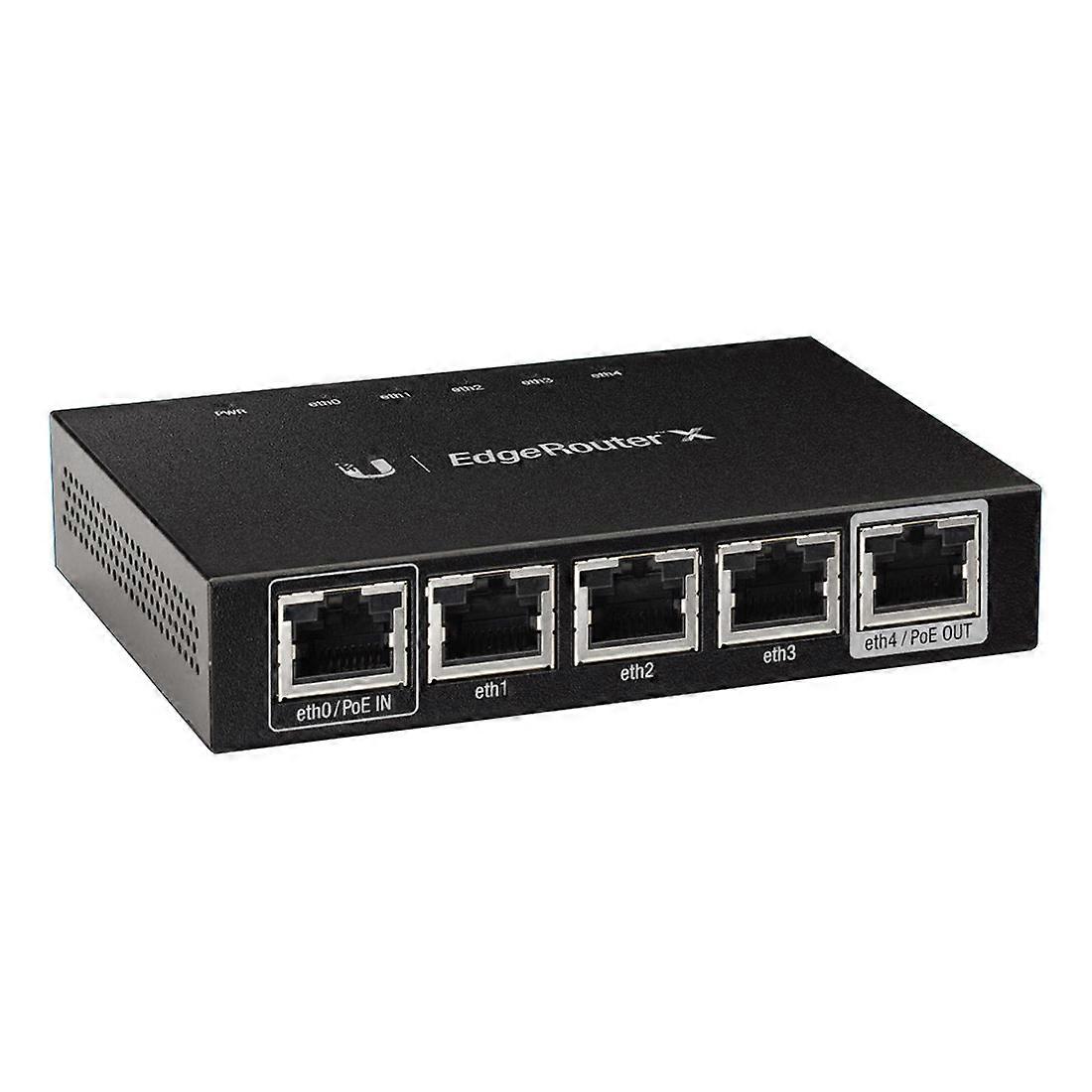 UBNT ER-X Home Office Mini 5-port Weak Current Box Router Fiber Broadband Access PoE Power Supply Gigabit Wired Router