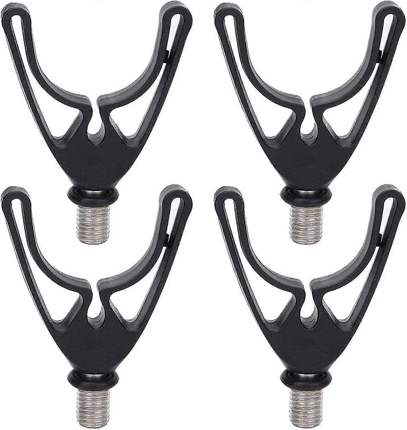 قضيب حامل قضيب حامل U-head فوط صنارة صيد لقرون الصيد ، عصي البنوك ، صيد سمك الشبوط ، رأس U ، حامل قضيب الصيد ، وسادة مقبض ، 4 قطع