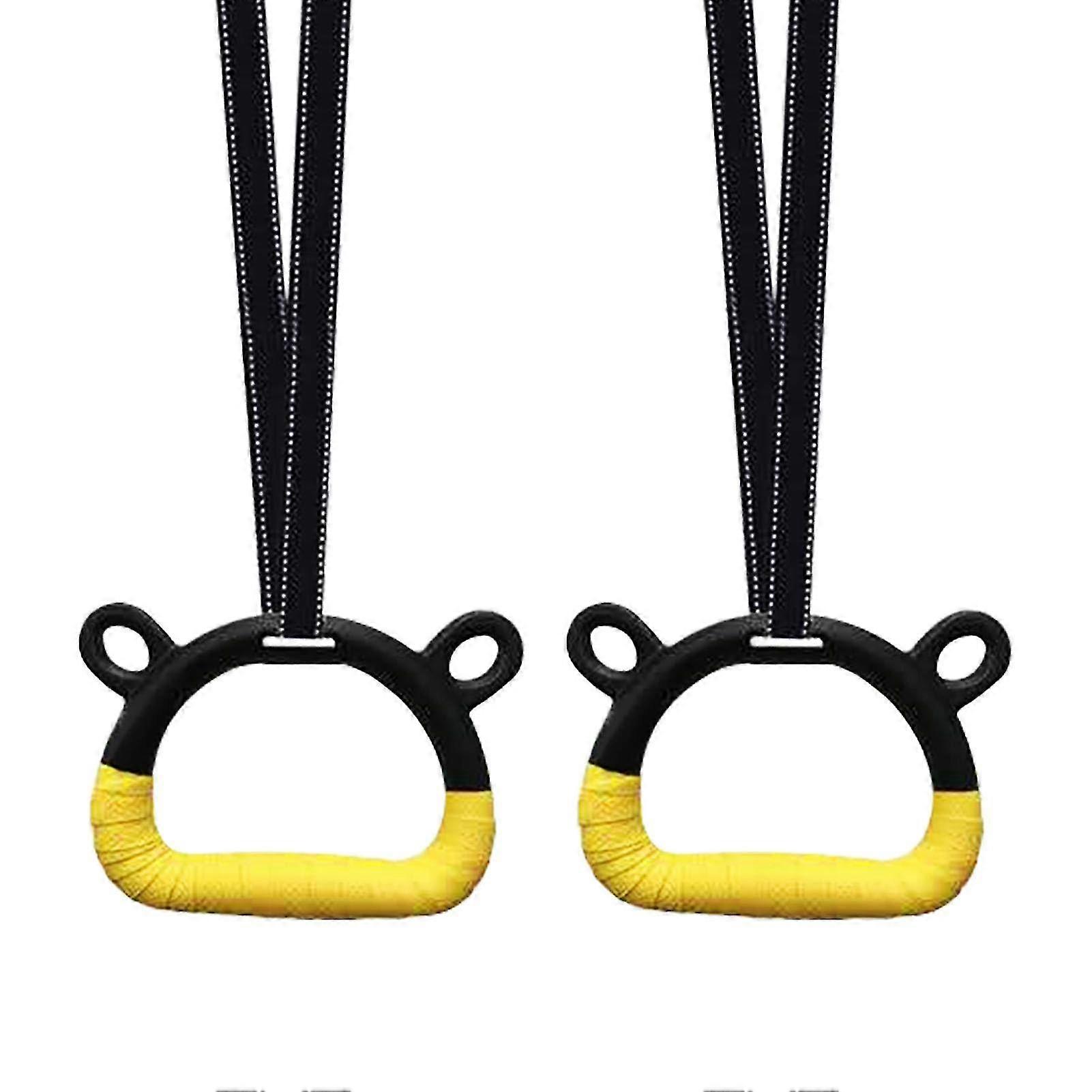 Gymnastic Rings, Non-slip Adjustable Strap For Kids, Ergonomic Gymnastic Rings, Easy To Install For Kids Outdoor, Indoor And Outdoor