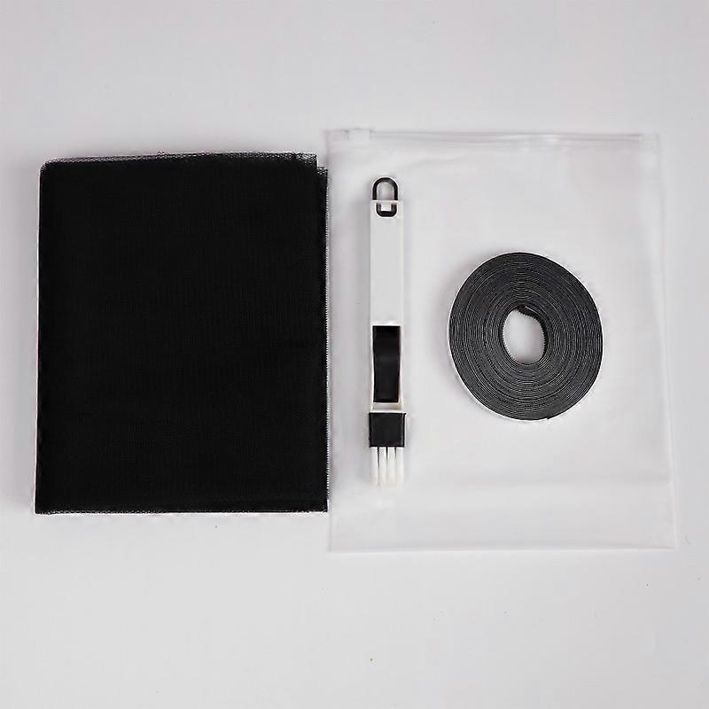 Summer self-adhesive anti-mosquito screen, environmentally friendly, invisible, simple soft screen, 1.5*2m plus small brush A