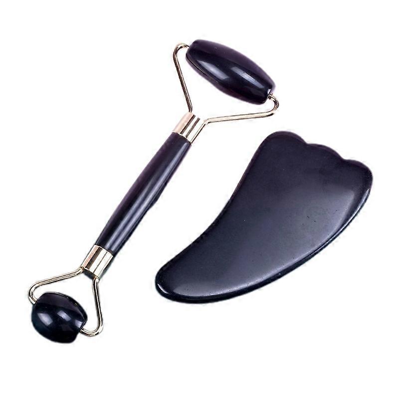 Jade Roller Gua Sha Massage Kit Anti-Aging För Behandling Av Ögonsvullnader Hud Tig