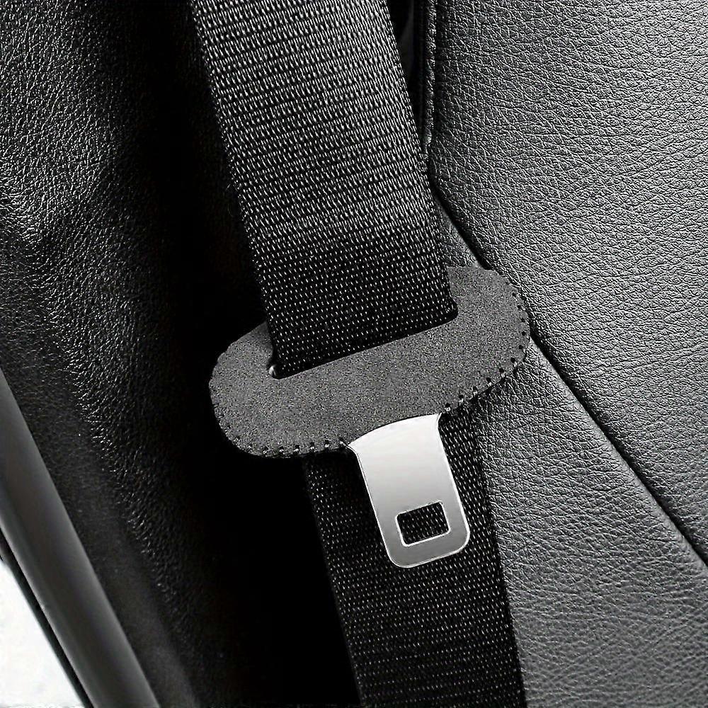 Lyx Pu Läder Bilbälte Spänne Täcker - Fram och Bak Auto Säkerhetsklämma Skydd