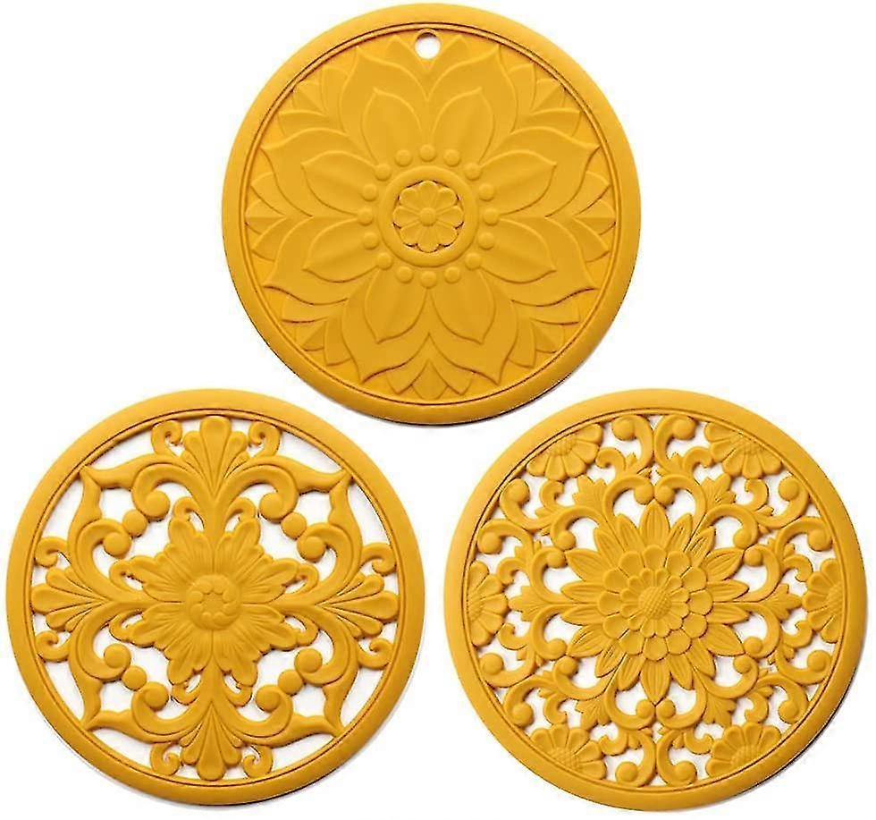 non-slip silicone insulating trivets for saucepans
