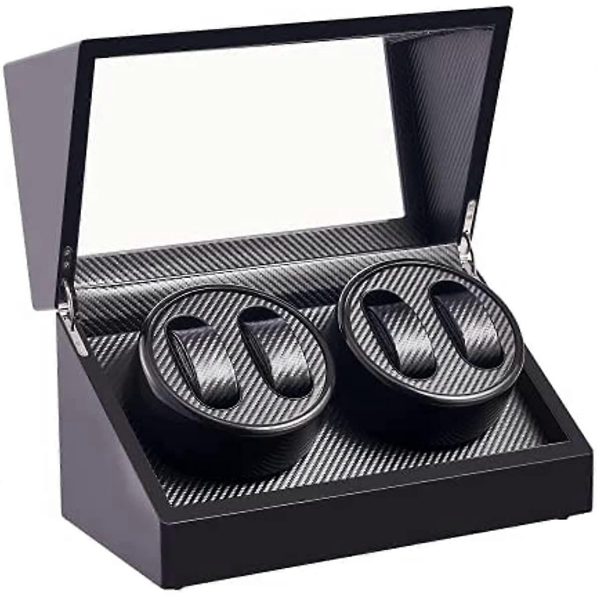 CO-Z Automatic Watch Winder Box | Dust-Proof Wooden Storage Box and Display Case| Retro Self-Winding Mechanical Watch Box with Durable Quiet Motor 4 W