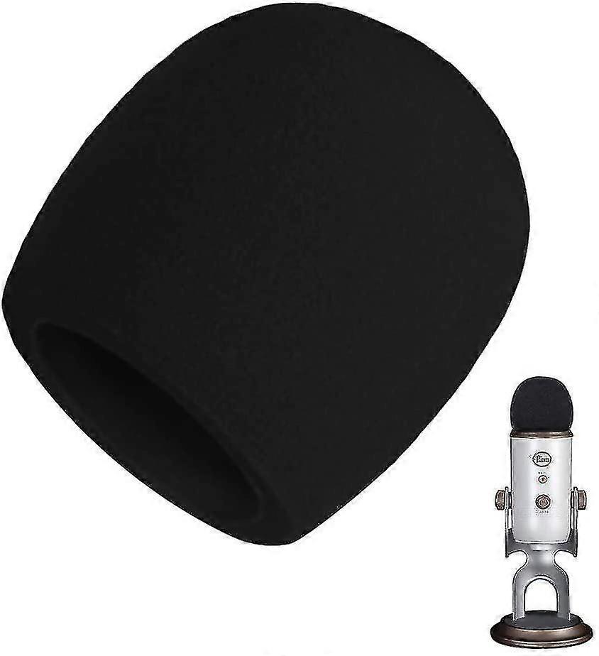 Luiwoon Replacement Windscreen Foam Microphone Wind Cover Compatible With Blue Yeti Microphones