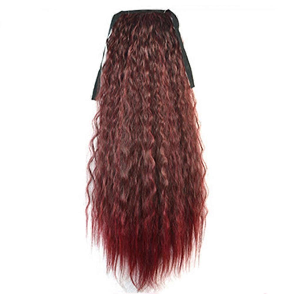 Wig Corn Perm Lace-up Horsetail