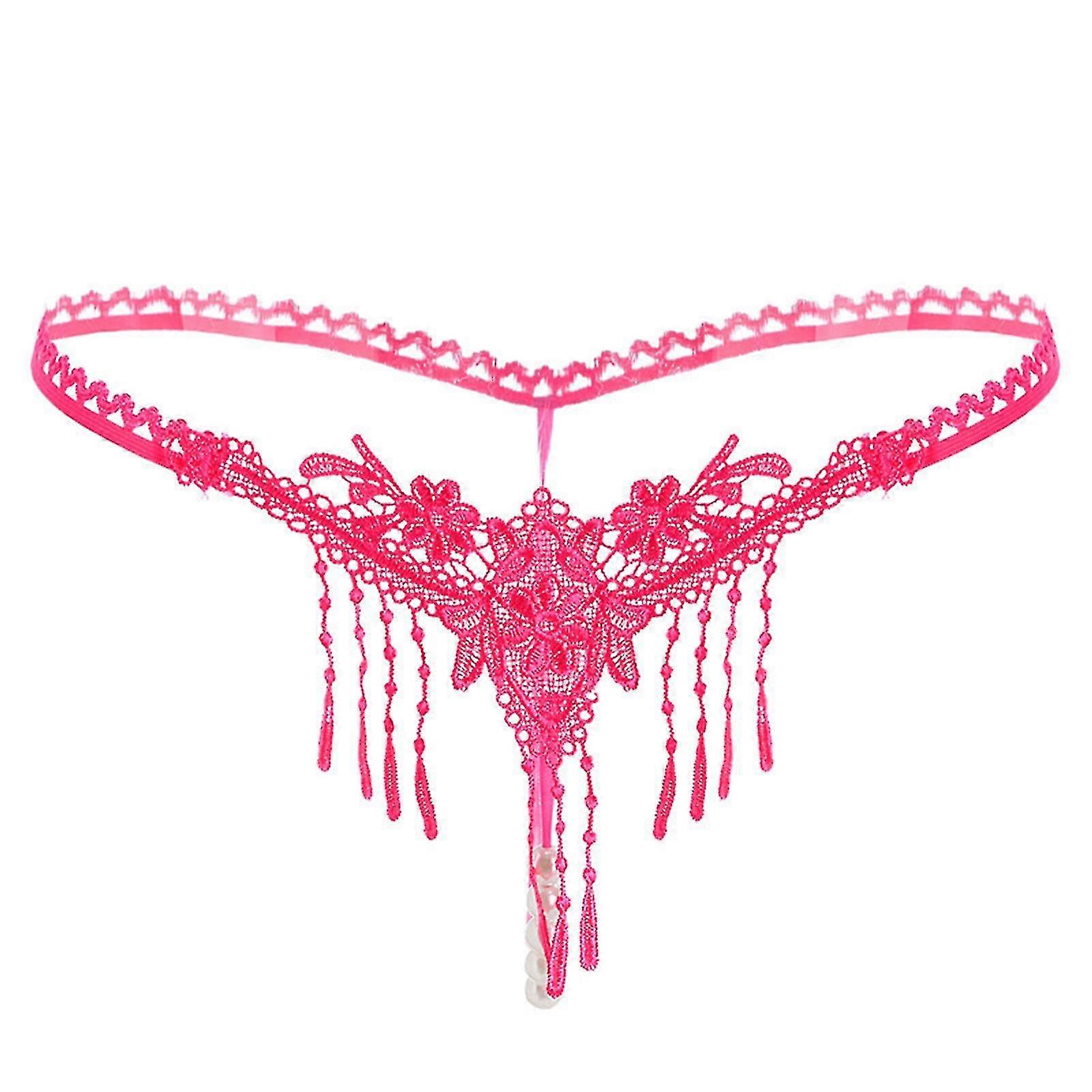 See Through Strings Frauen Sexy Anhänger Lady Pearl G String V-String Frauen Höschen Low Waist Unterwäsche