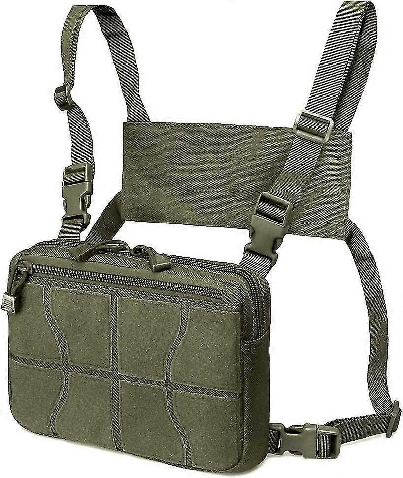 侦察包,战术战斗胸包 Molle 背心包前袋迷彩