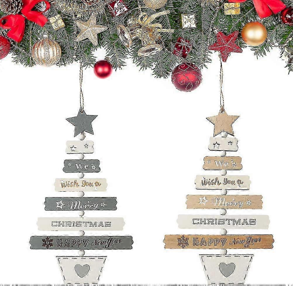 Christmas Tree Wood Pendant