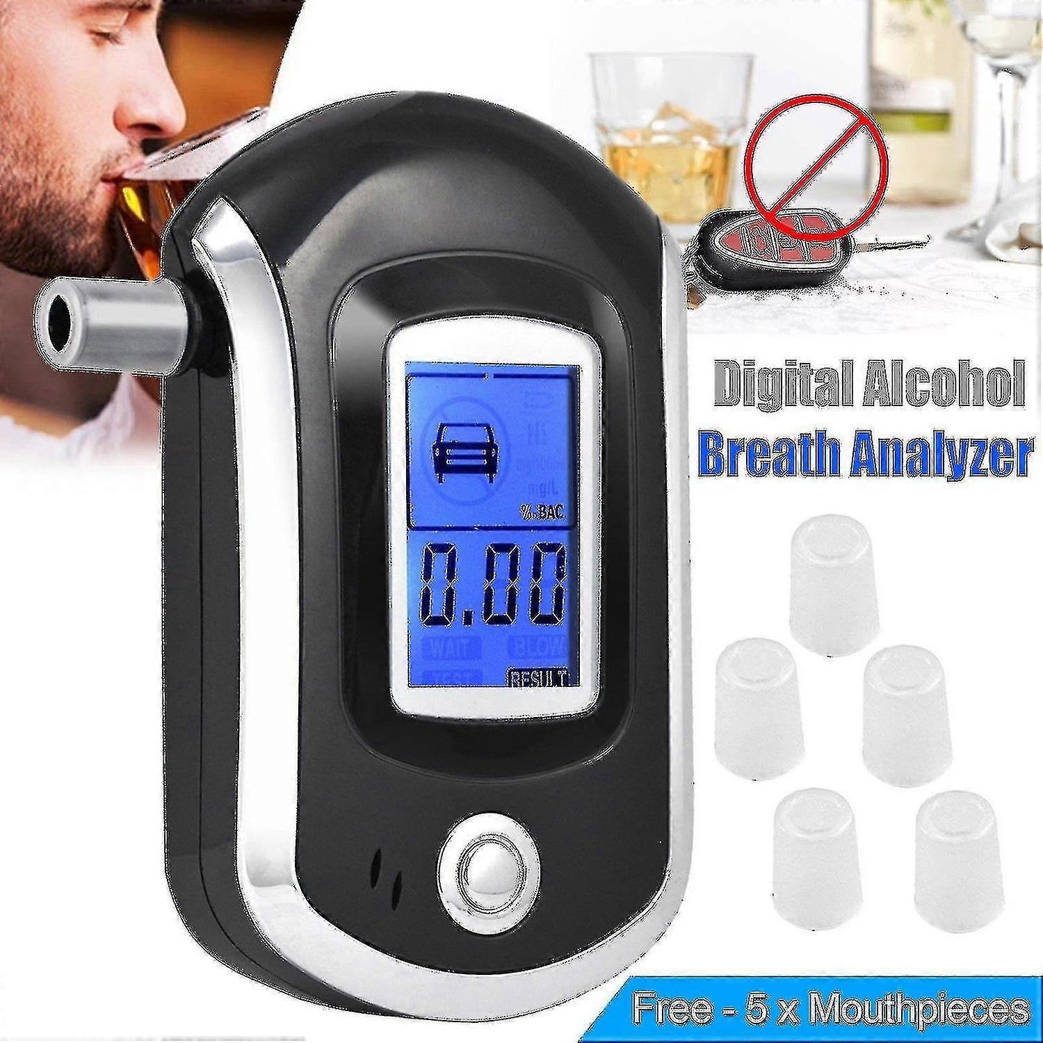 Alcohol Tester with Blue Backlit LCD Display-FCY