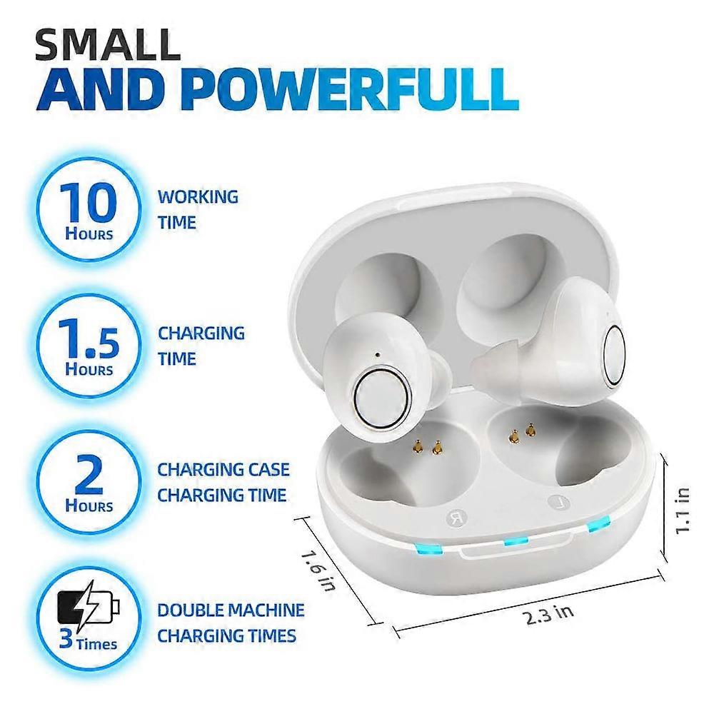 2021 New Best Hearing Aid Rechargeable Mini CIC Sound Amplifier for Elderly With Mild to Moderate Deafness Hearing Aids Device
