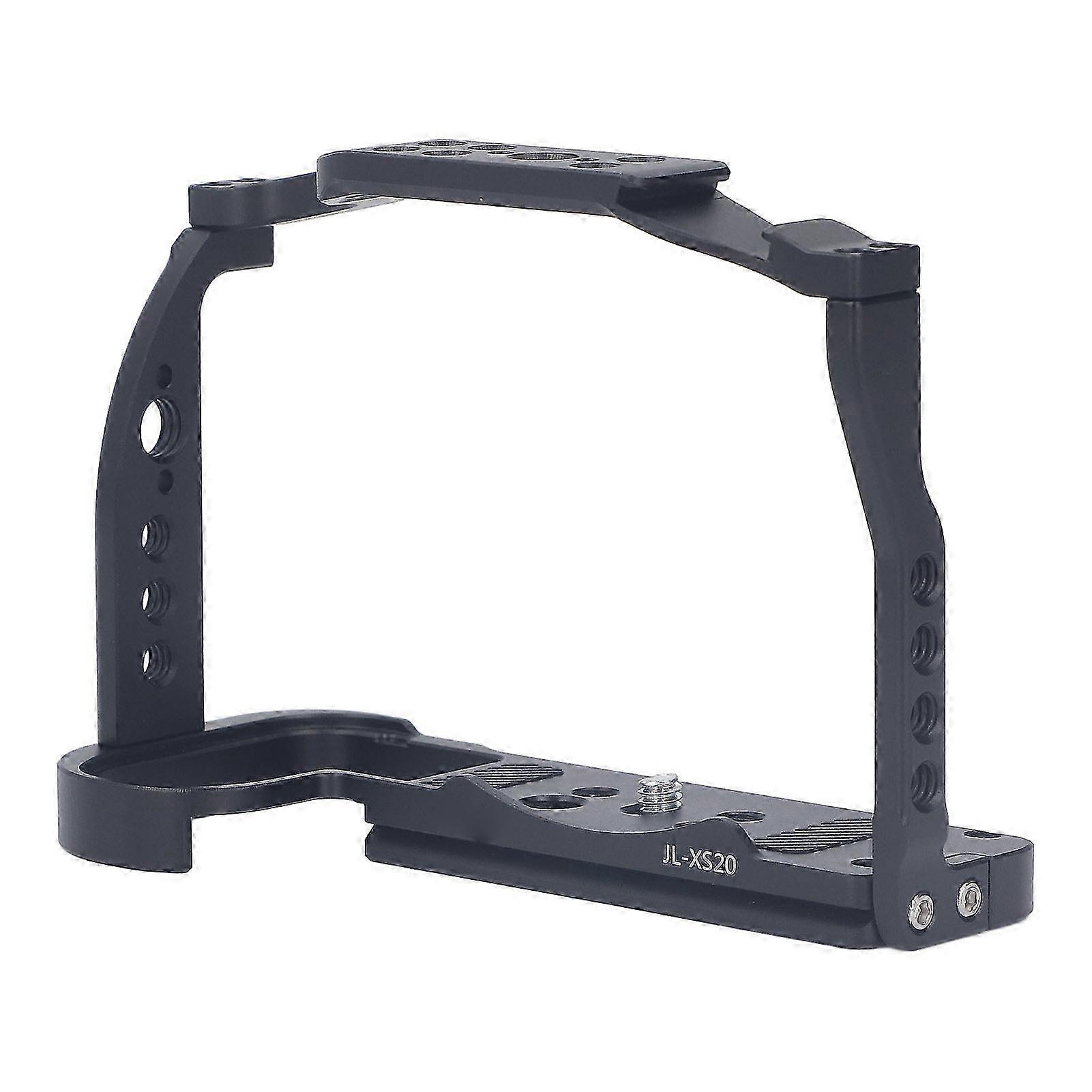 Camera Cage for X S20 Aluminum Alloy Rig with Cold Shoe Interface and 14 38 Inch Threaded Holes for Vlogging and Video Making