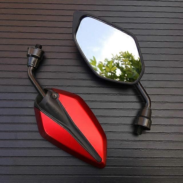 2Pcs/Pair Universial Motorcycle Mirror 10mm Scooter E-Bike Rearview Mirrors Electrombile Back Side Convex Mirror