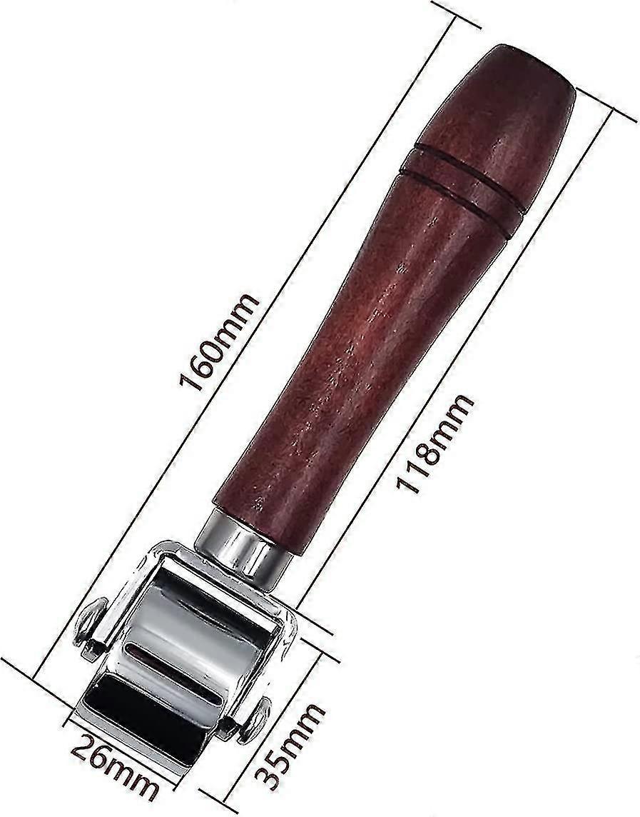 Rouleau De Bord En Cuir, Rouleau De Pression En Cuir En Acier Au Carbone, Outil De Rouleau En Cuir