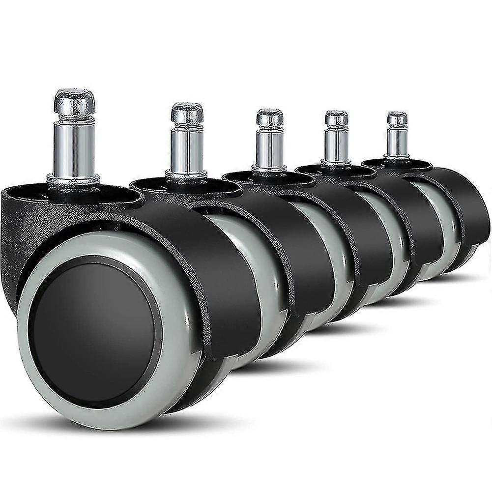 5パックのオフィスの椅子は賭博椅子および旋回装置の椅子のための11mm/22mmの取り替えの堅い床を動かします