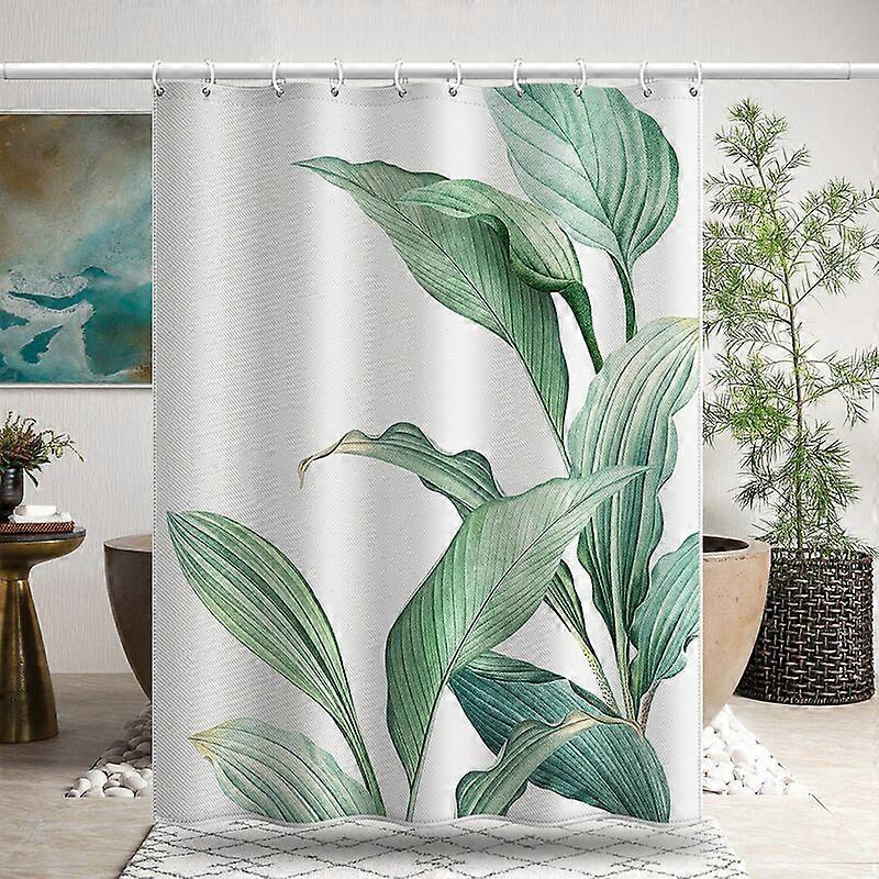 Leaf Pattern Shower Curtain 180x180cm