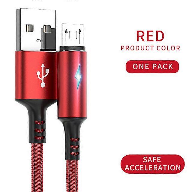 USB Micro Cable 3A Fast Charging Data Cable Charger Cord for Samsung Xiaomi Mobile Phone Accessories LED Indicator Usb Cable