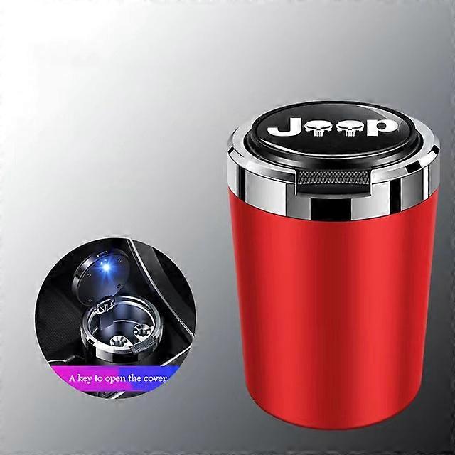 Ashtrays Suitable for Jeep Grand Cherokee Rubicon Commander Compass Patriot one-key open cover multifunctional car ashtray interior parts