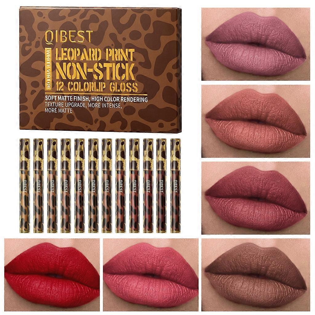 Matte Liquid Lipstick Makeup Set Non-Stick Cup Not Fade Waterproof Lip Gloss