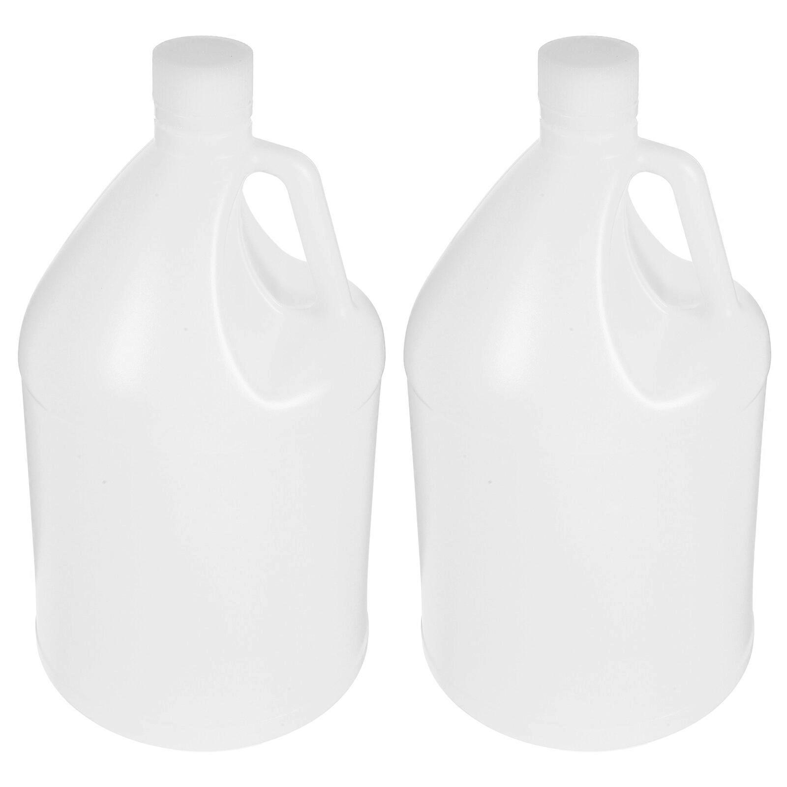 2pcs Gallon Plastic Jug Empty Gallon Milk Jugs with Caps Empty Gallons Bottles
