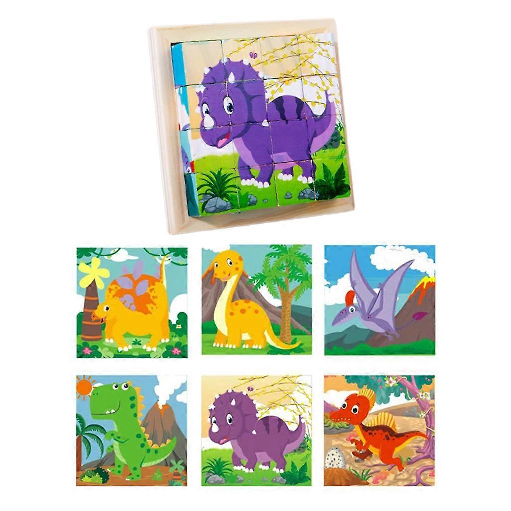 Multi Jigsaw Cube Puzzle Early Educational Puzzle Various Cartoon Patterns
