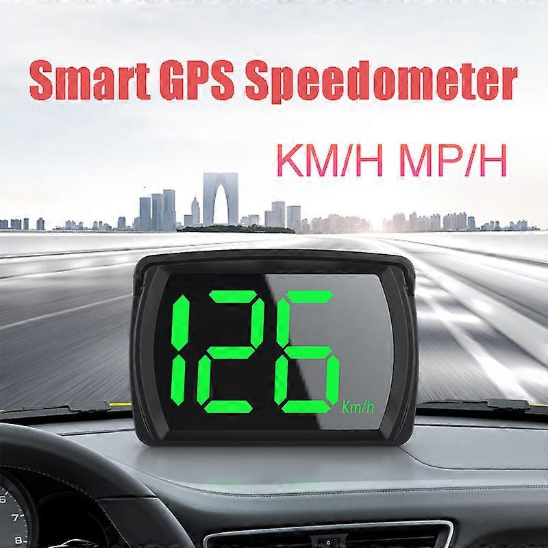 GPS KMH MPH HUD Digital Speedometer Car Head Up Display USB Big Font Speed Auto Hud Display for All Cars Electronic Accessories