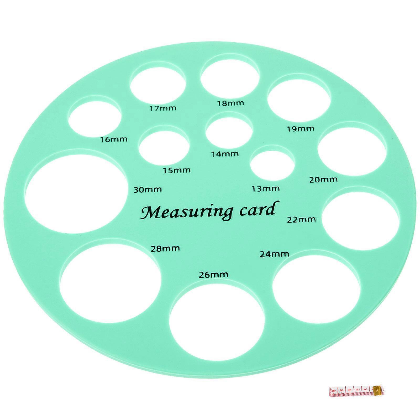 Nipple Measuring Tool Flange Sizing Nipple Measurement Card Silicone Nipple Ruler Round Ruler