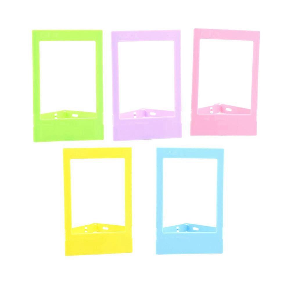 5 Pcs Wall Hanging Decor Picture Frames Desk Picture Collage Frames Photo Frame Set Desktop Display Frames